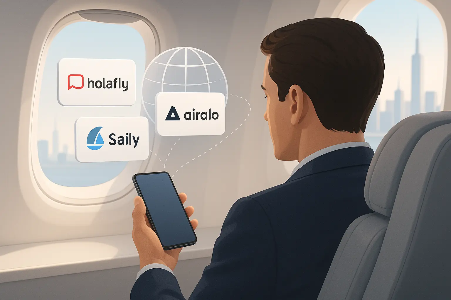 Holafly vs Airalo vs Saily eSIM comparison for travel data plans