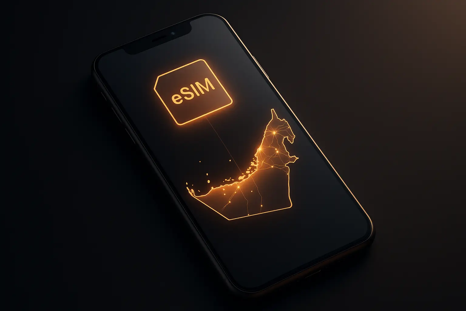 best eSIM options for UAE with smartphone using mobile data in Dubai skyline