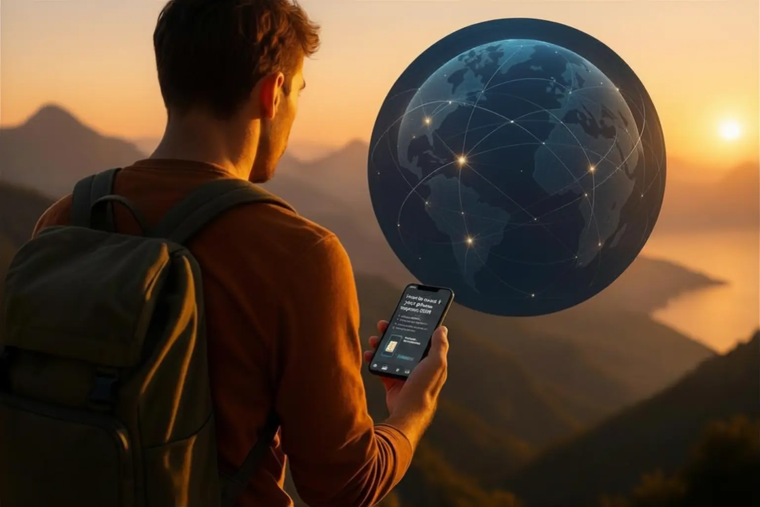 checking smartphone settings to verify esim compatibility on iphone and android devices