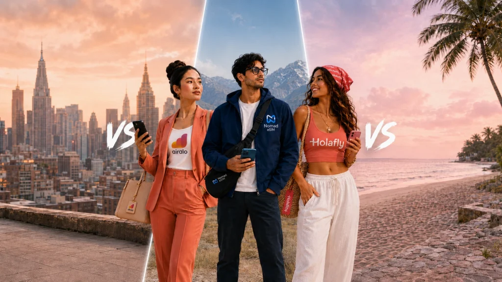 AIRALO vs NOMAD vs HOLAFLY: Which eSIM Is Best in 2026?